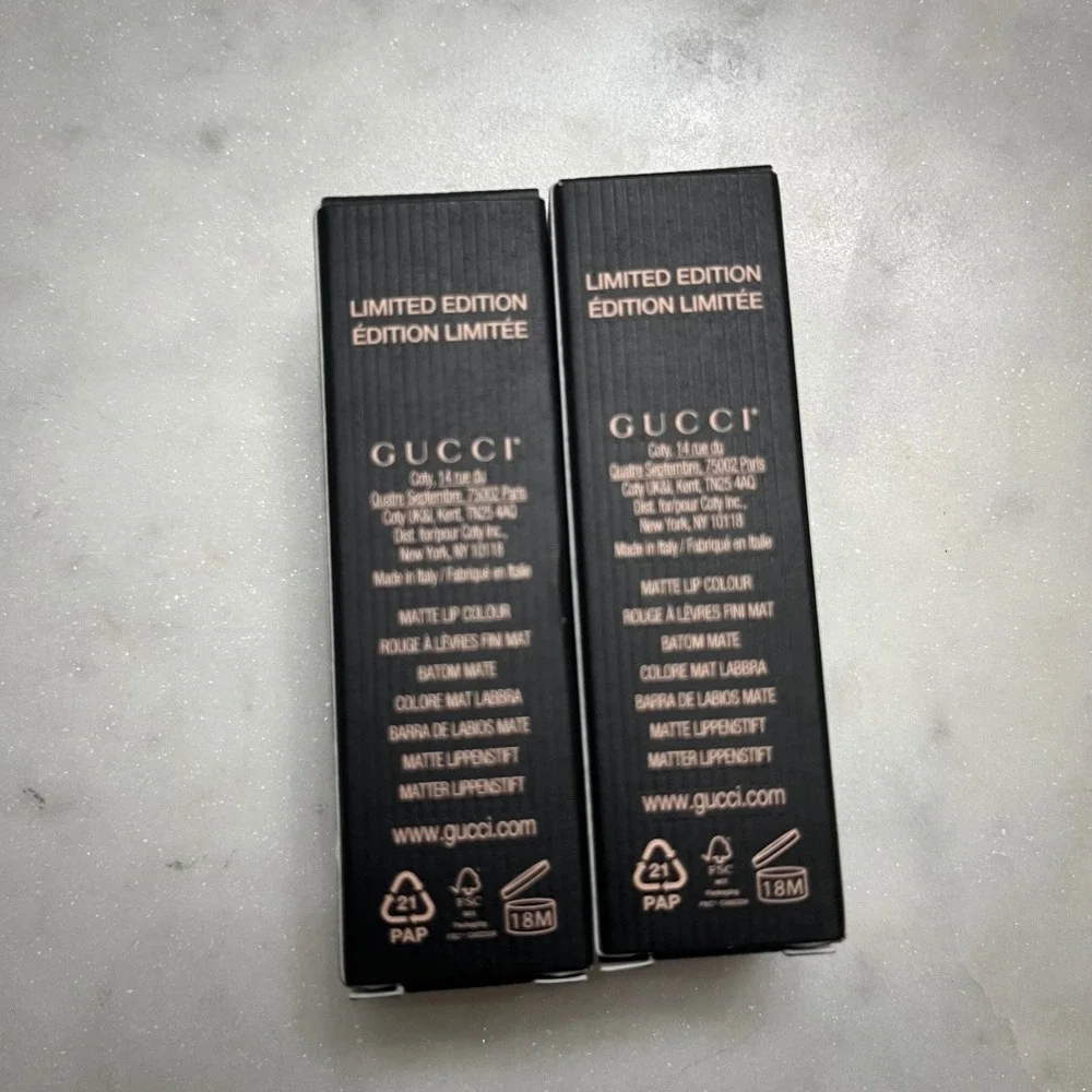 Gucci Rouge a Levres Lipstick Matte 505 Janet Rust Limited Edition Lip 3.5g x 2